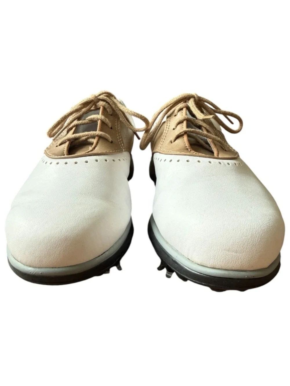 Women's FootJoy eMerge Golf Shoes Size 6 White Tan